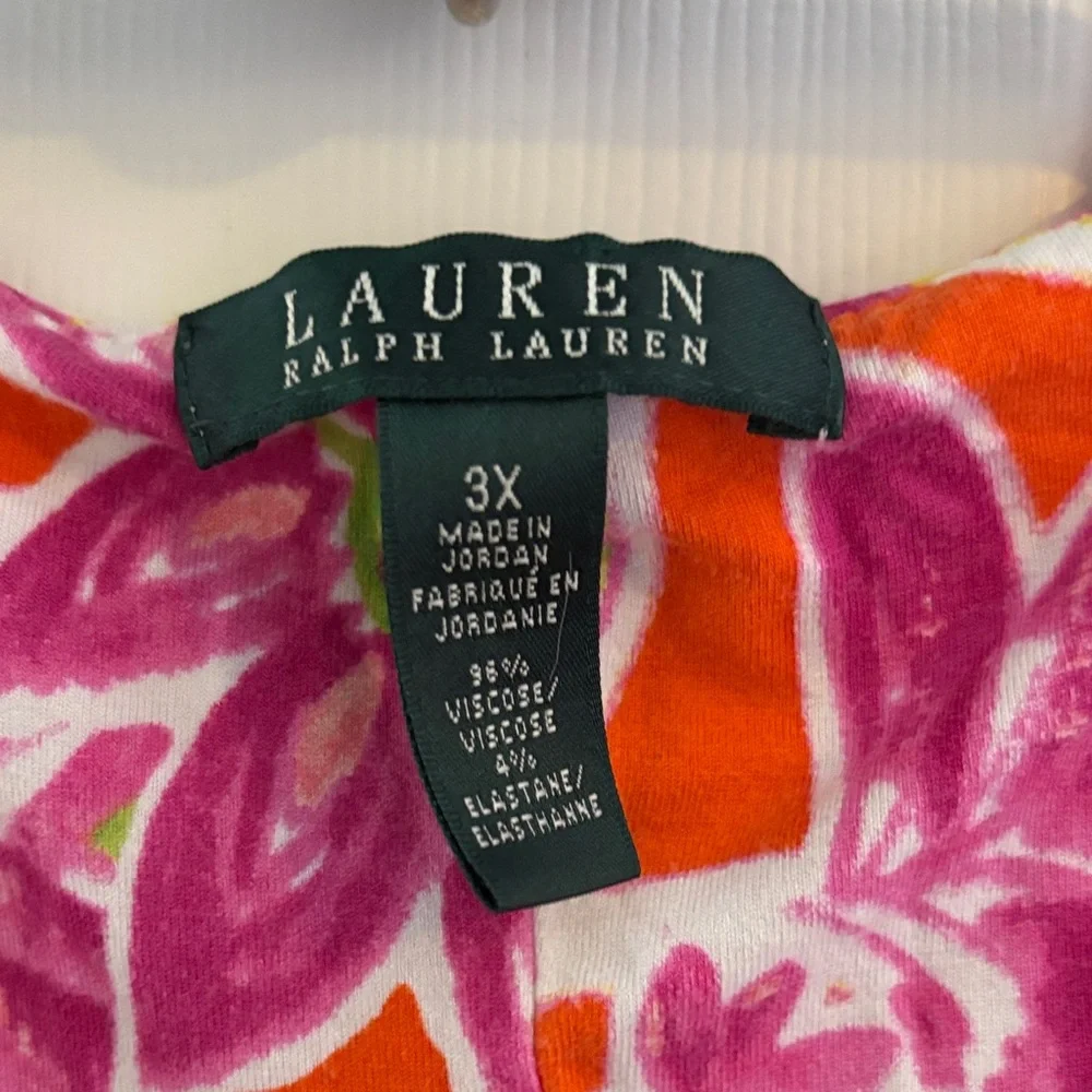 Ralph Lauren Pink and Orange Floral Dress - Picture 2 of 4